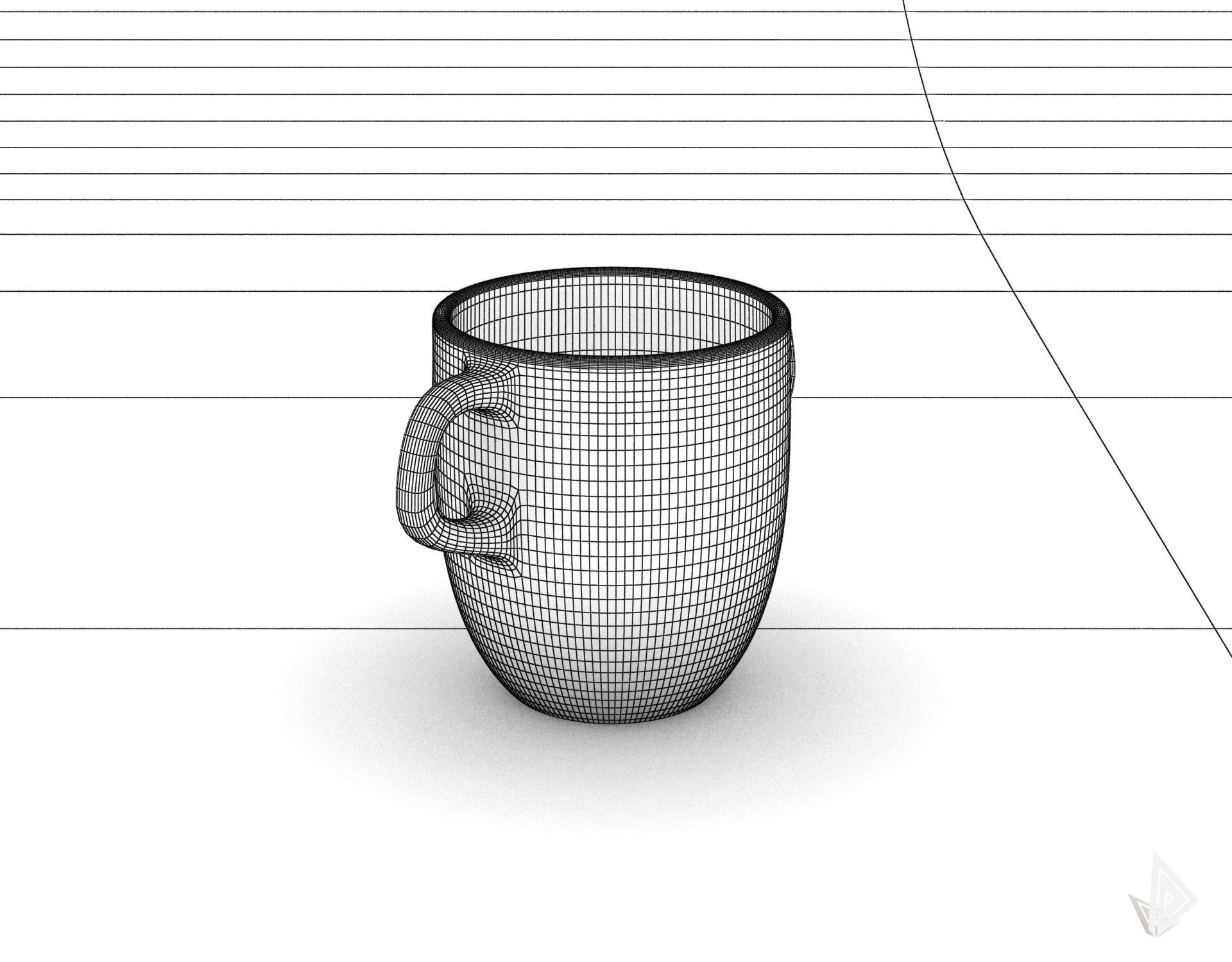 CUP---007 cup with two handles 3D print model_36
