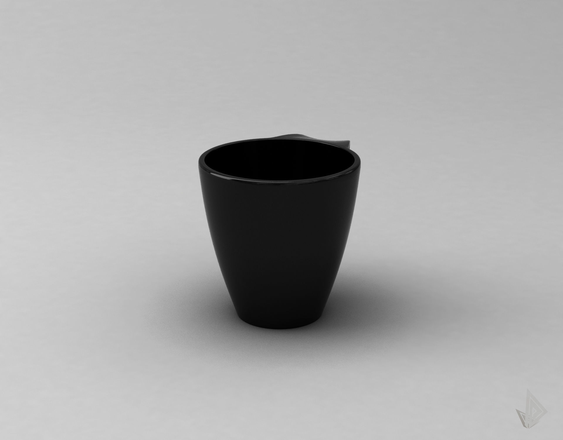 CUP---009 cup with handle 3D print model_6