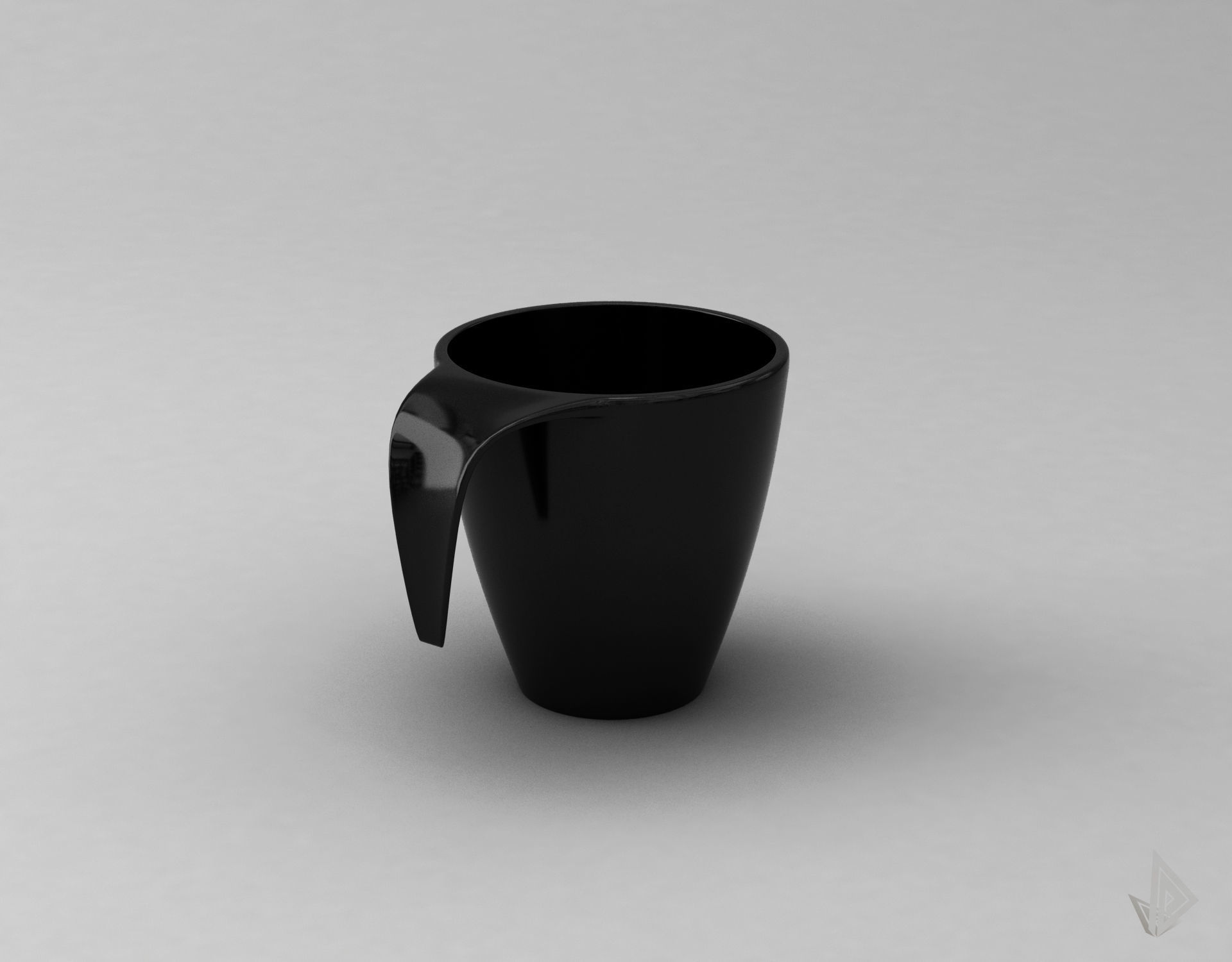 CUP---009 cup with handle 3D print model_14