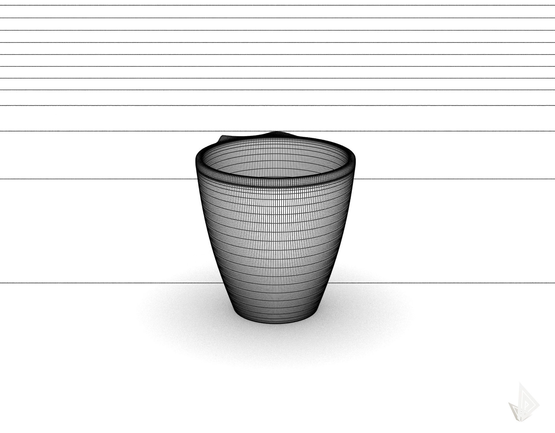 CUP---009 cup with handle 3D print model_29