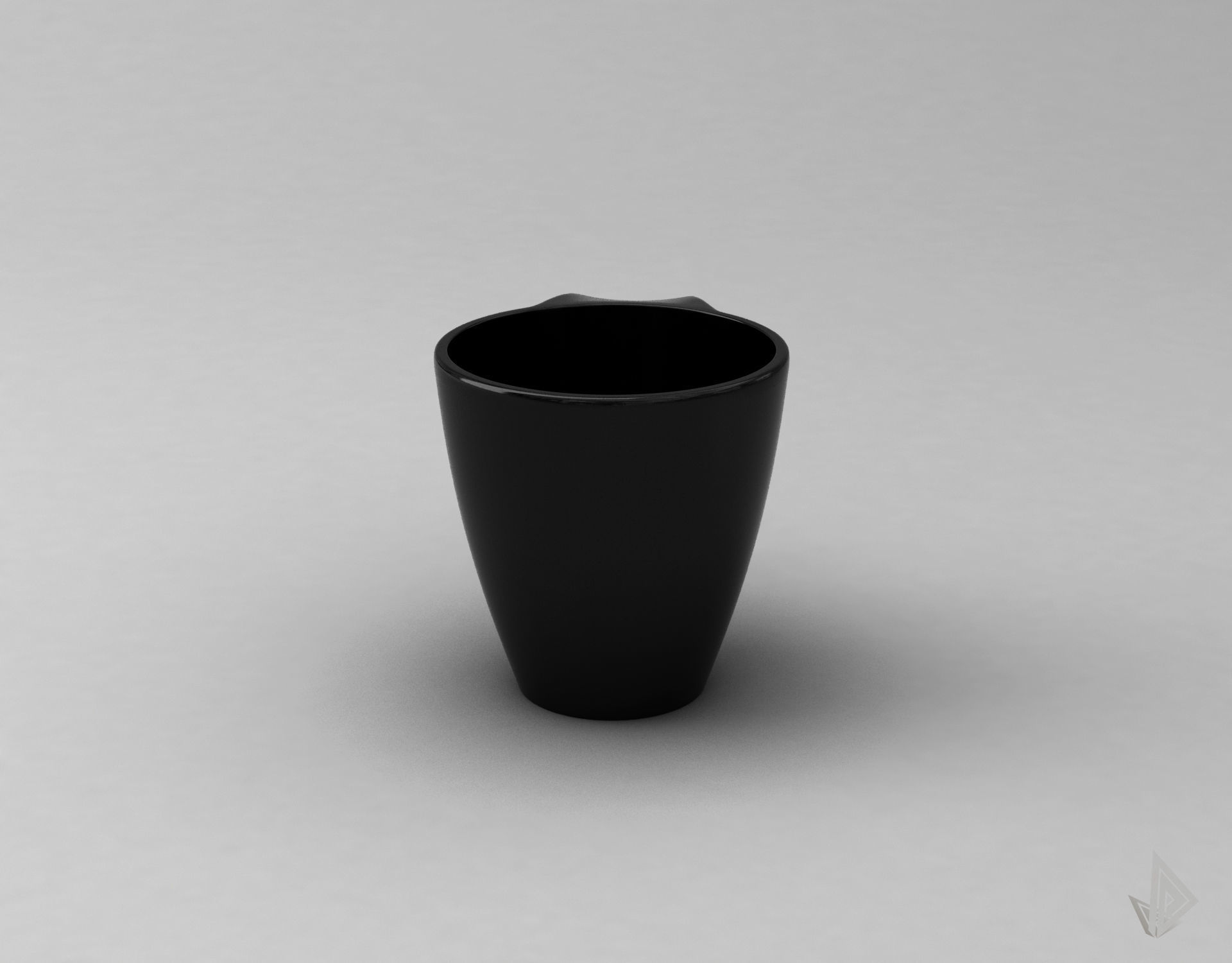 CUP---009 cup with handle 3D print model_7