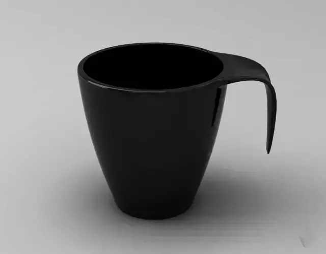 CUP---009 cup with handle 3D print model