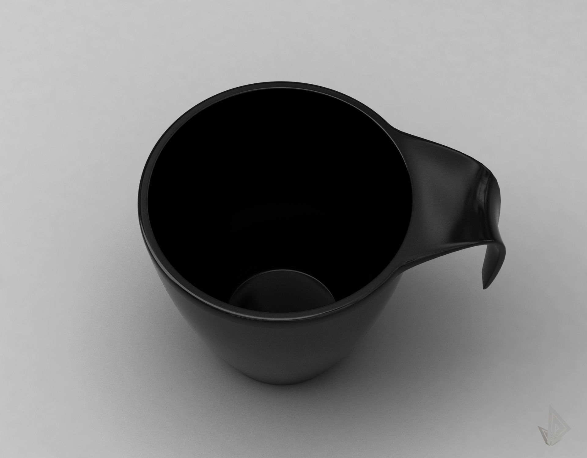 CUP---009 cup with handle 3D print model_21
