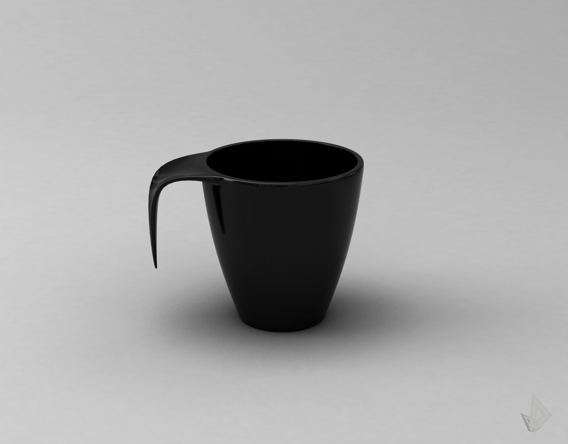 CUP---009 cup with handle 3D print model_12