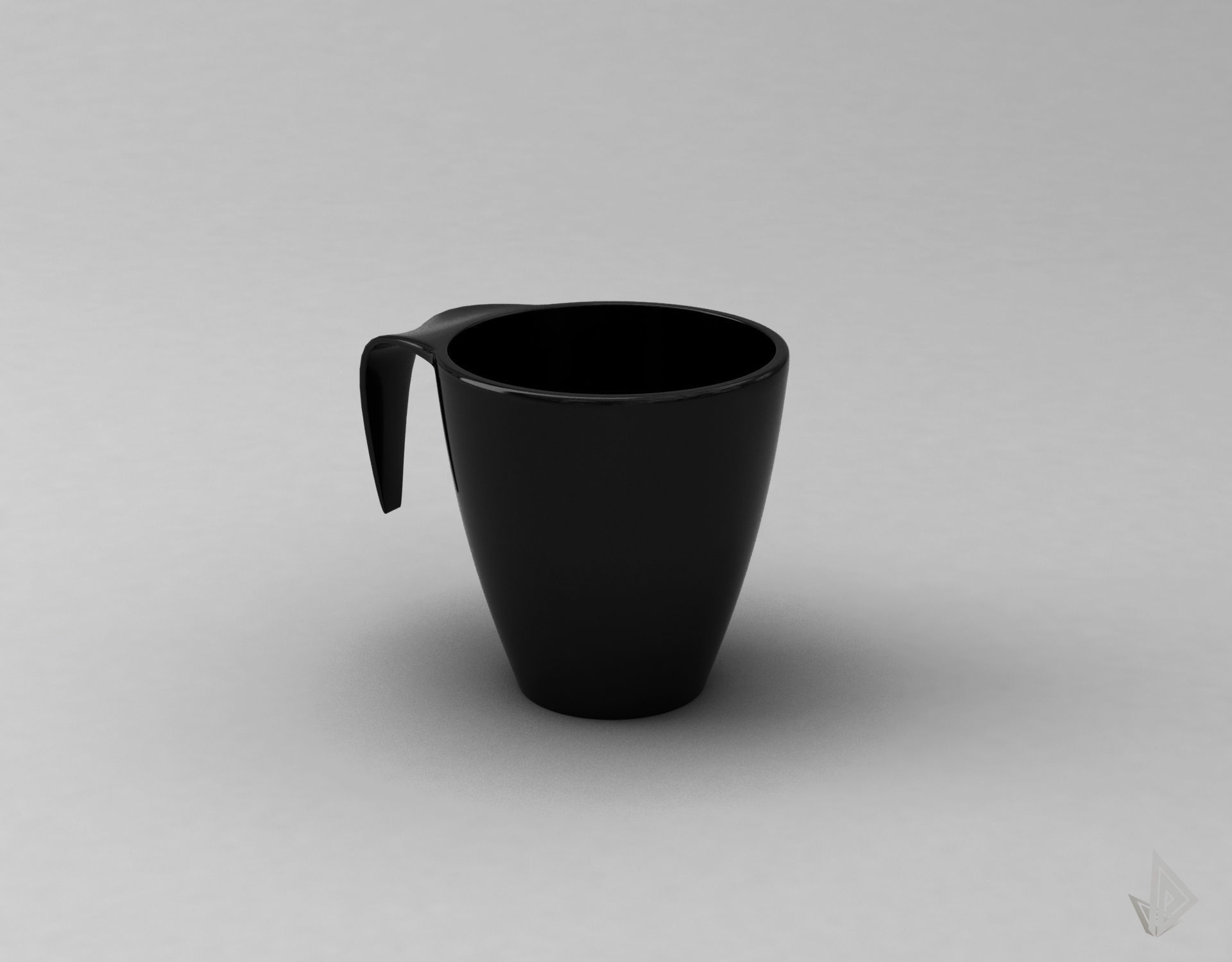 CUP---009 cup with handle 3D print model_10