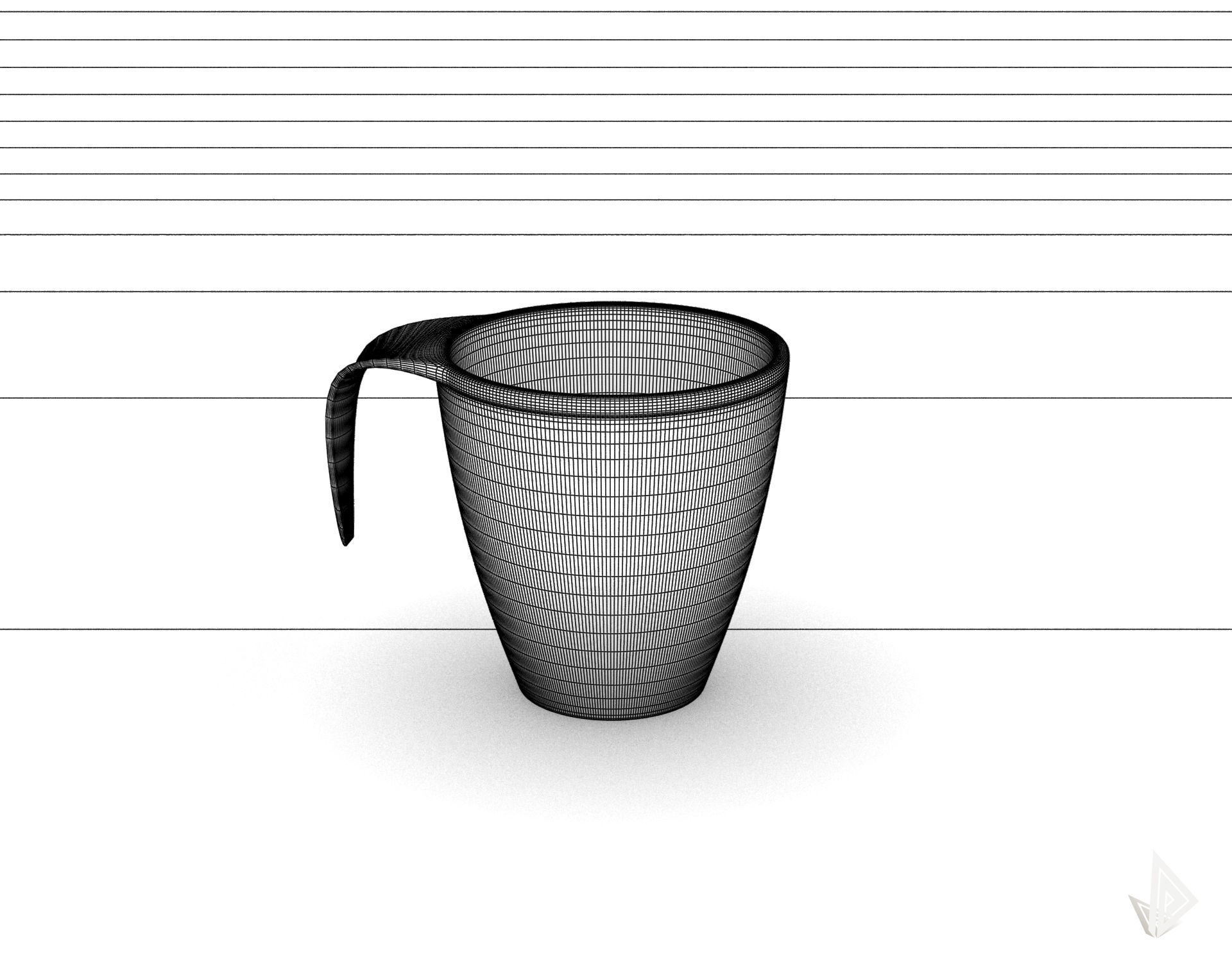CUP---009 cup with handle 3D print model_32