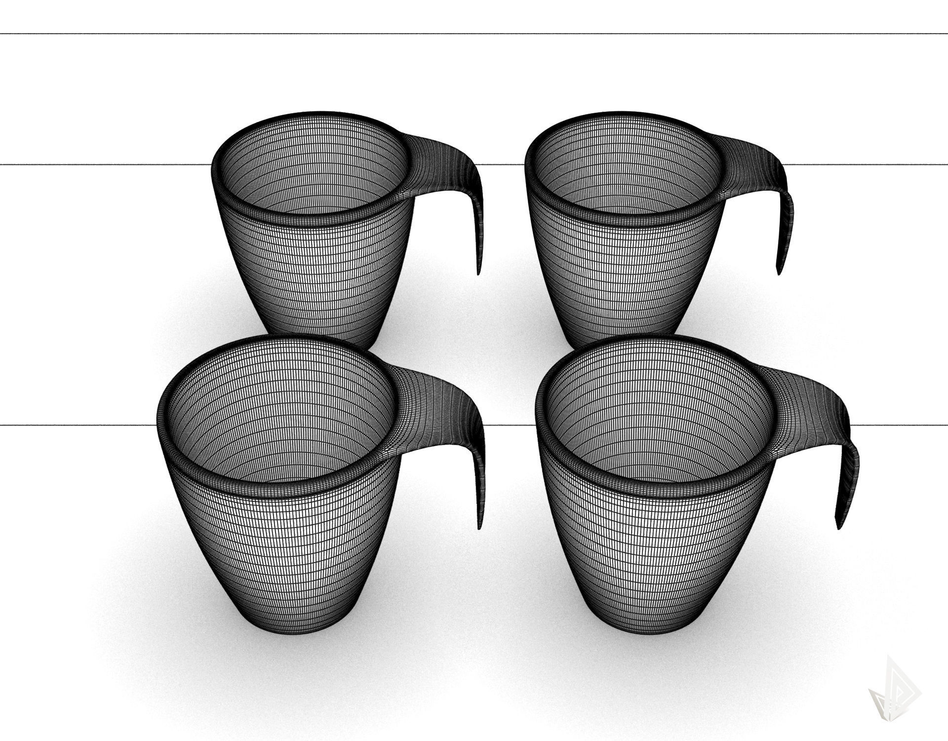 CUP---009 cup with handle 3D print model_23