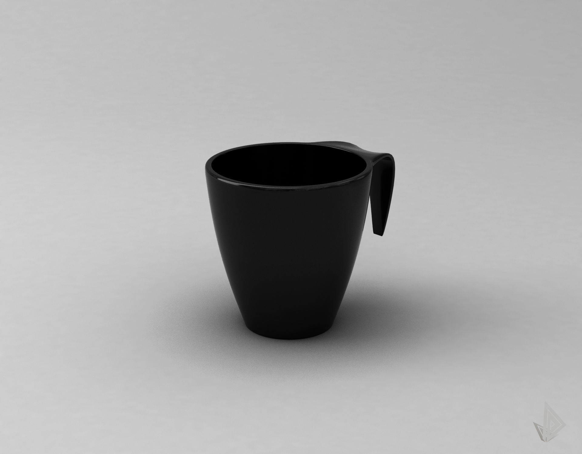 CUP---009 cup with handle 3D print model_5
