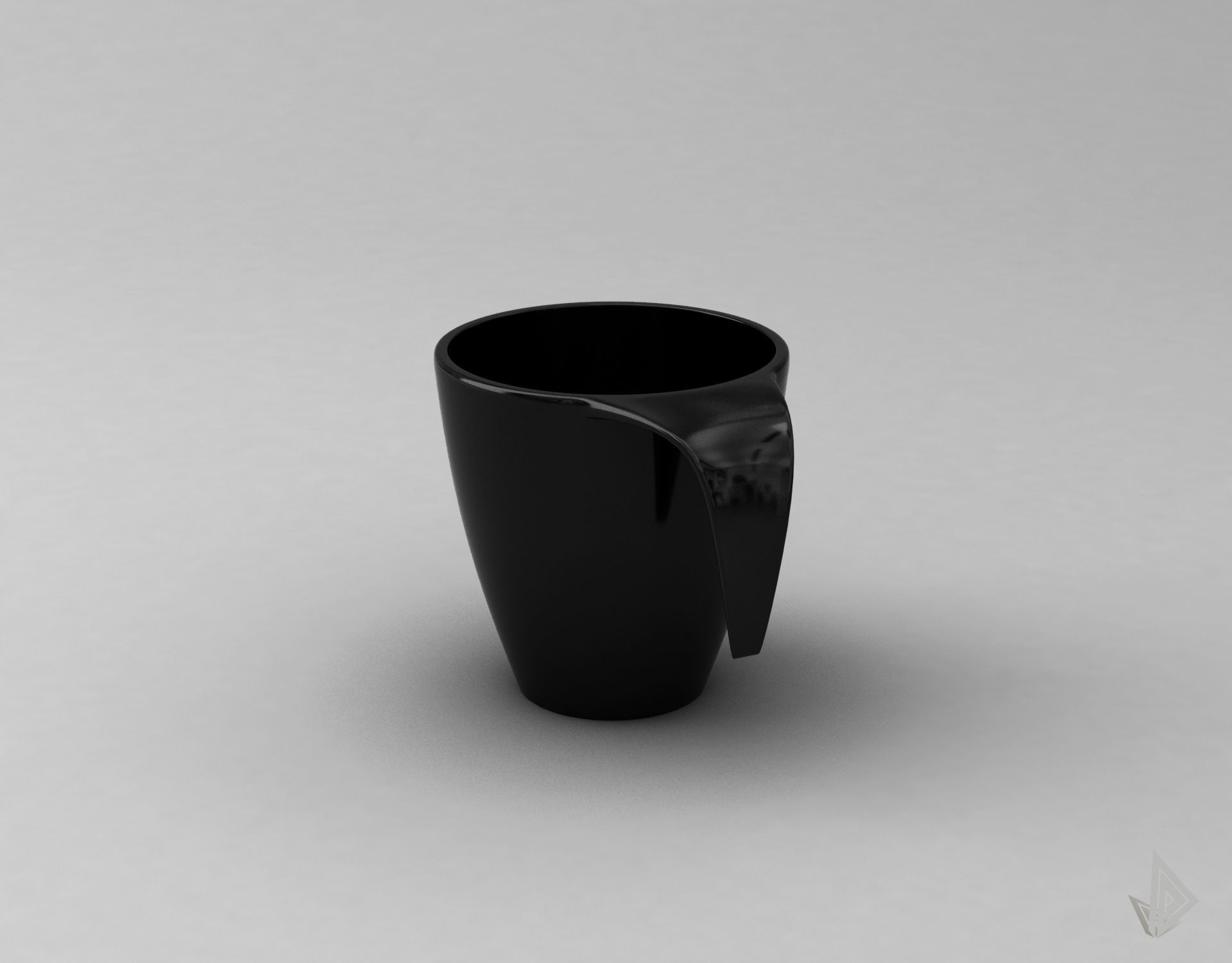 CUP---009 cup with handle 3D print model_17