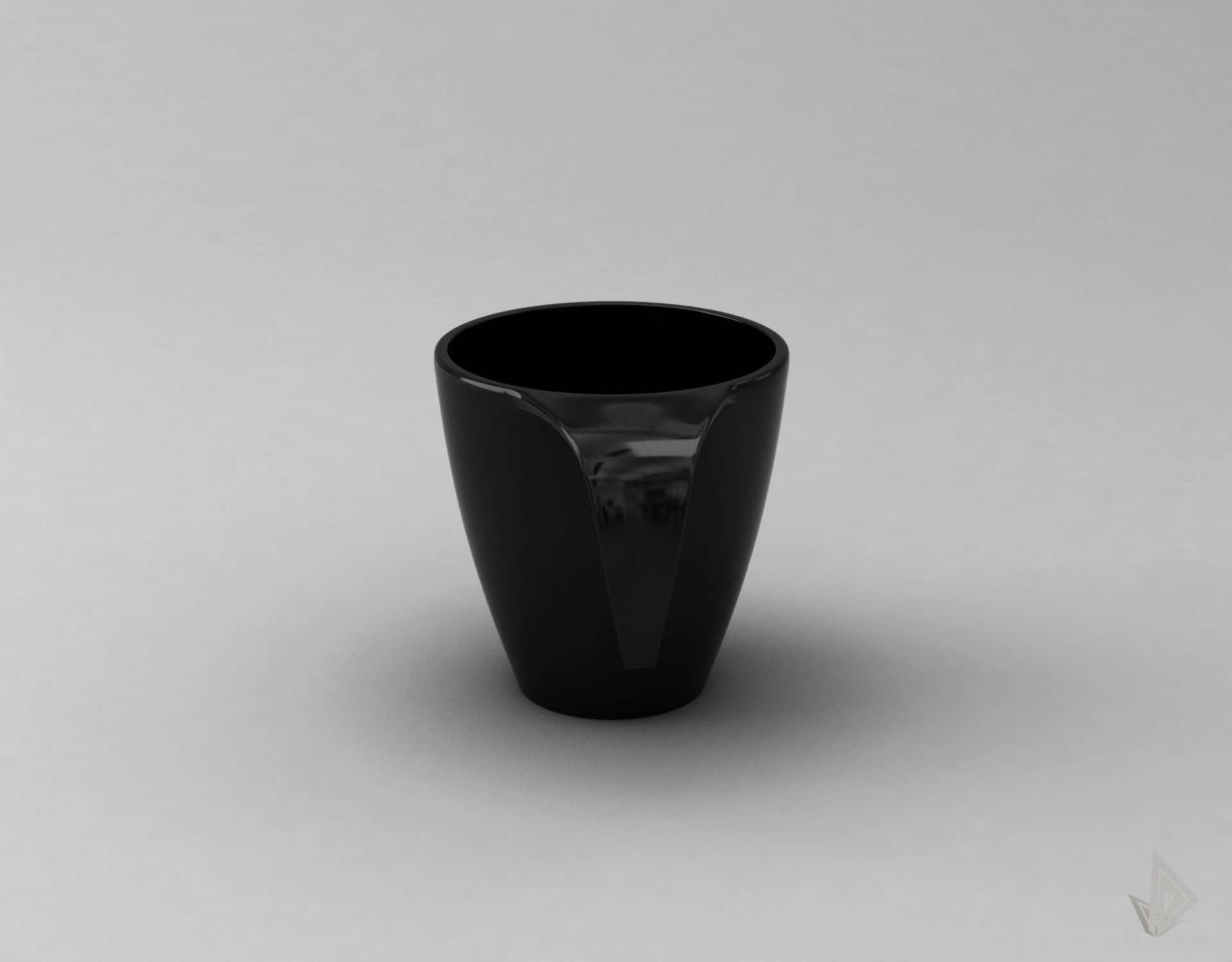 CUP---009 cup with handle 3D print model_16