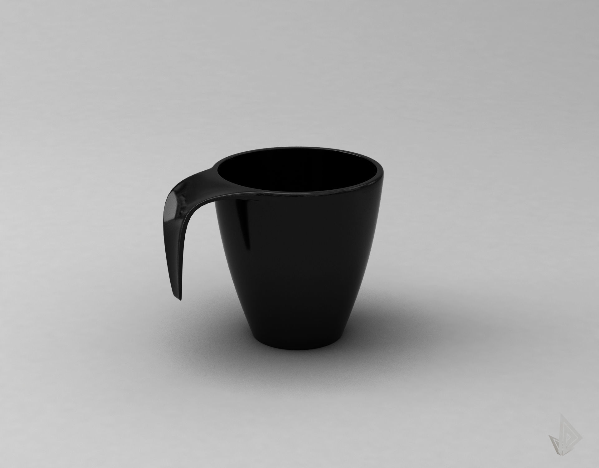 CUP---009 cup with handle 3D print model_13