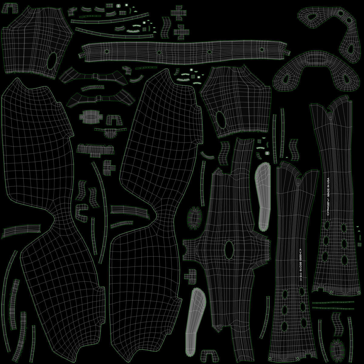 Sport Glasses Black 3D model_17