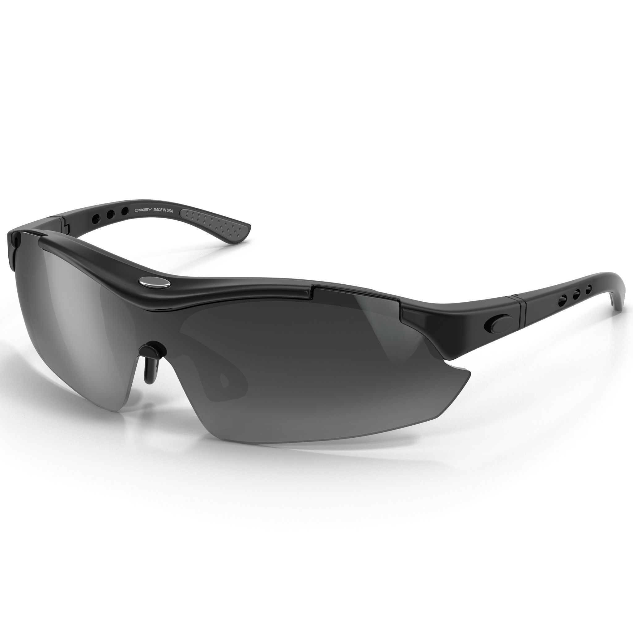 Sport Glasses Black 3D model_0