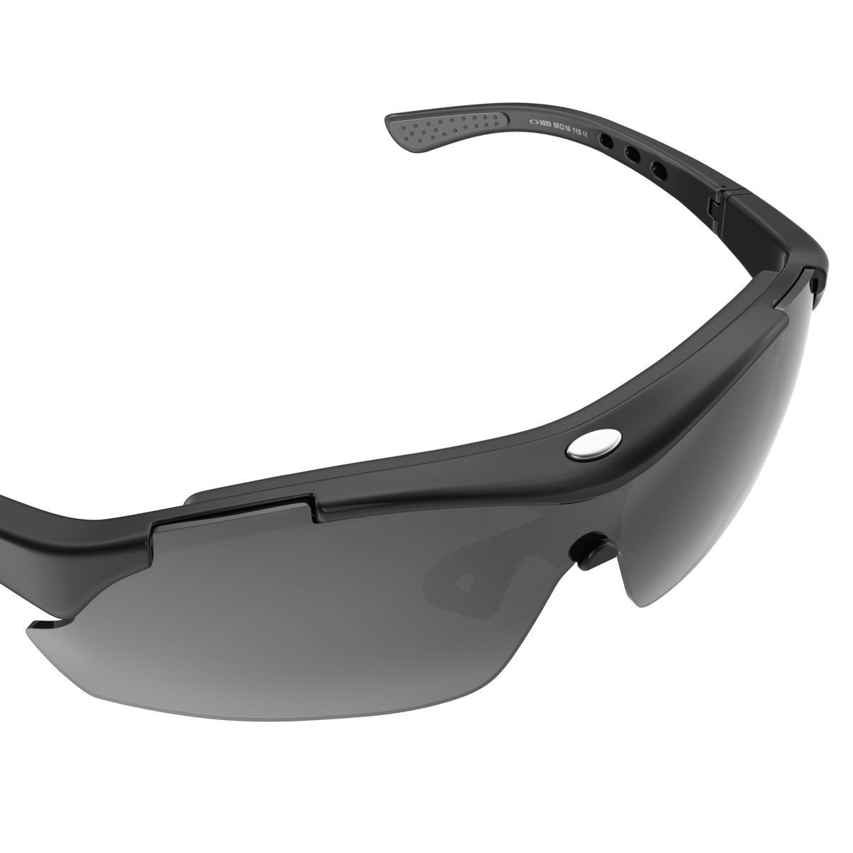 Sport Glasses Black 3D model_12