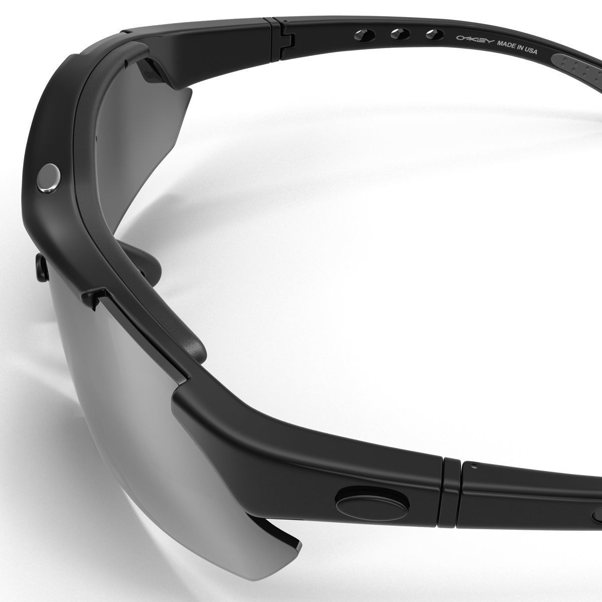 Sport Glasses Black 3D model_7
