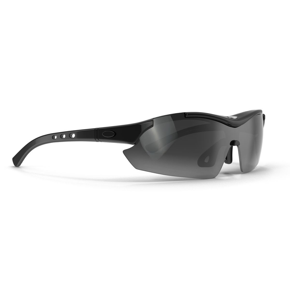 Sport Glasses Black 3D model_2