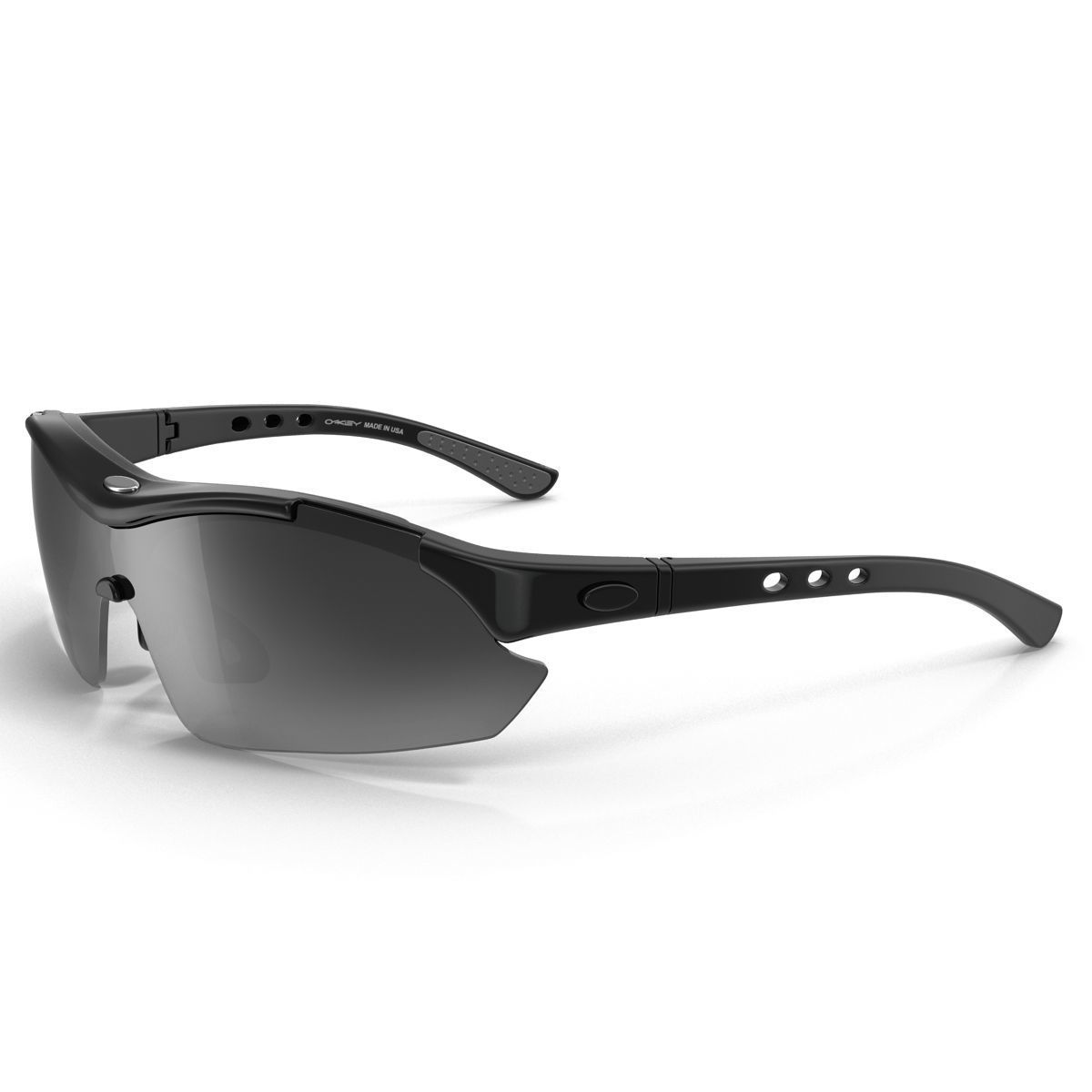 Sport Glasses Black 3D model_4