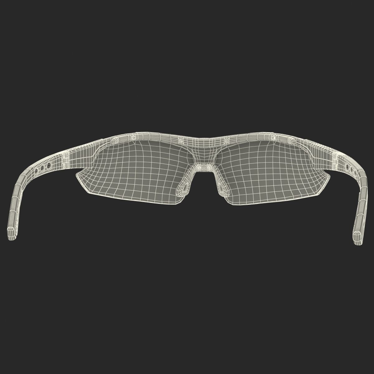 Sport Glasses Black 3D model_21