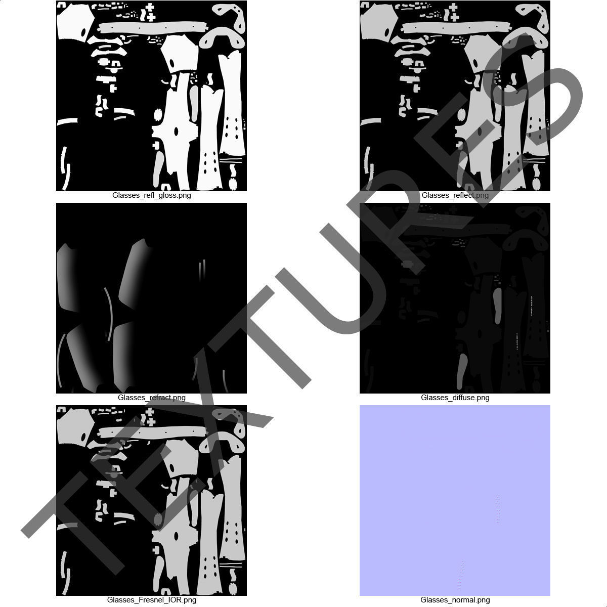 Sport Glasses Black 3D model_18