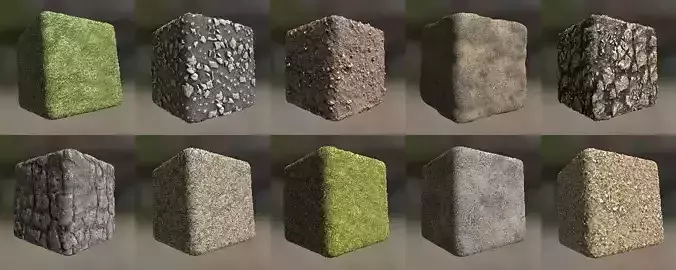 10 Seamless ground textures