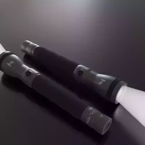 Security Flashlight 3D Model Free 3D model