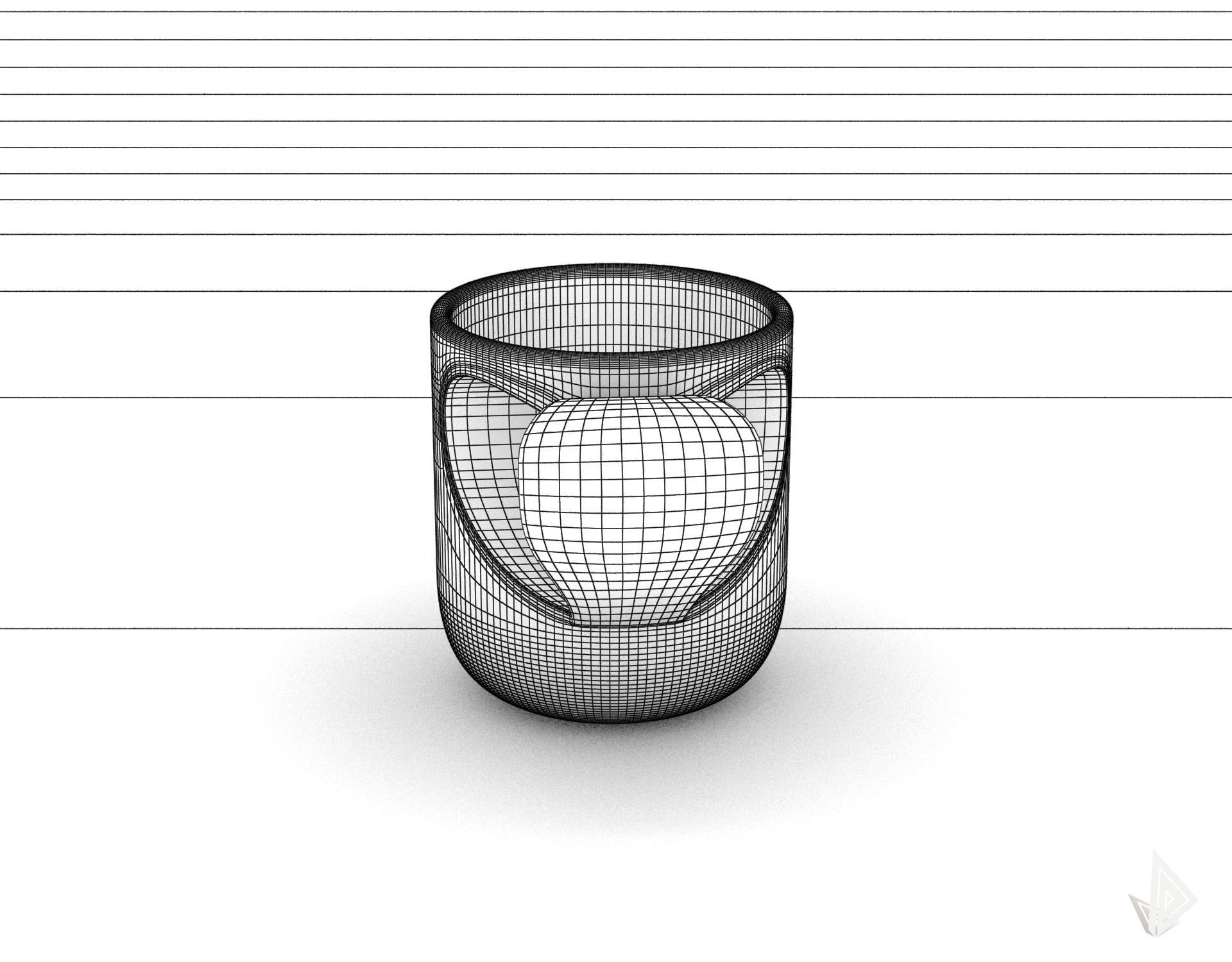 CUP---010 coffee mug with heart shape 3D print model_37