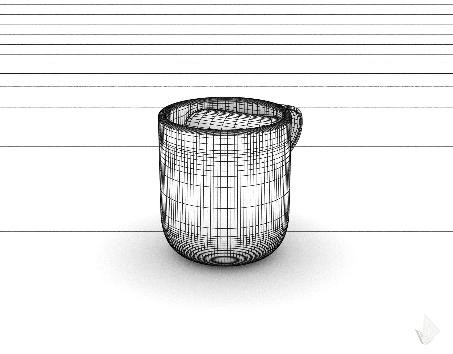 CUP---010 coffee mug with heart shape 3D print model_27