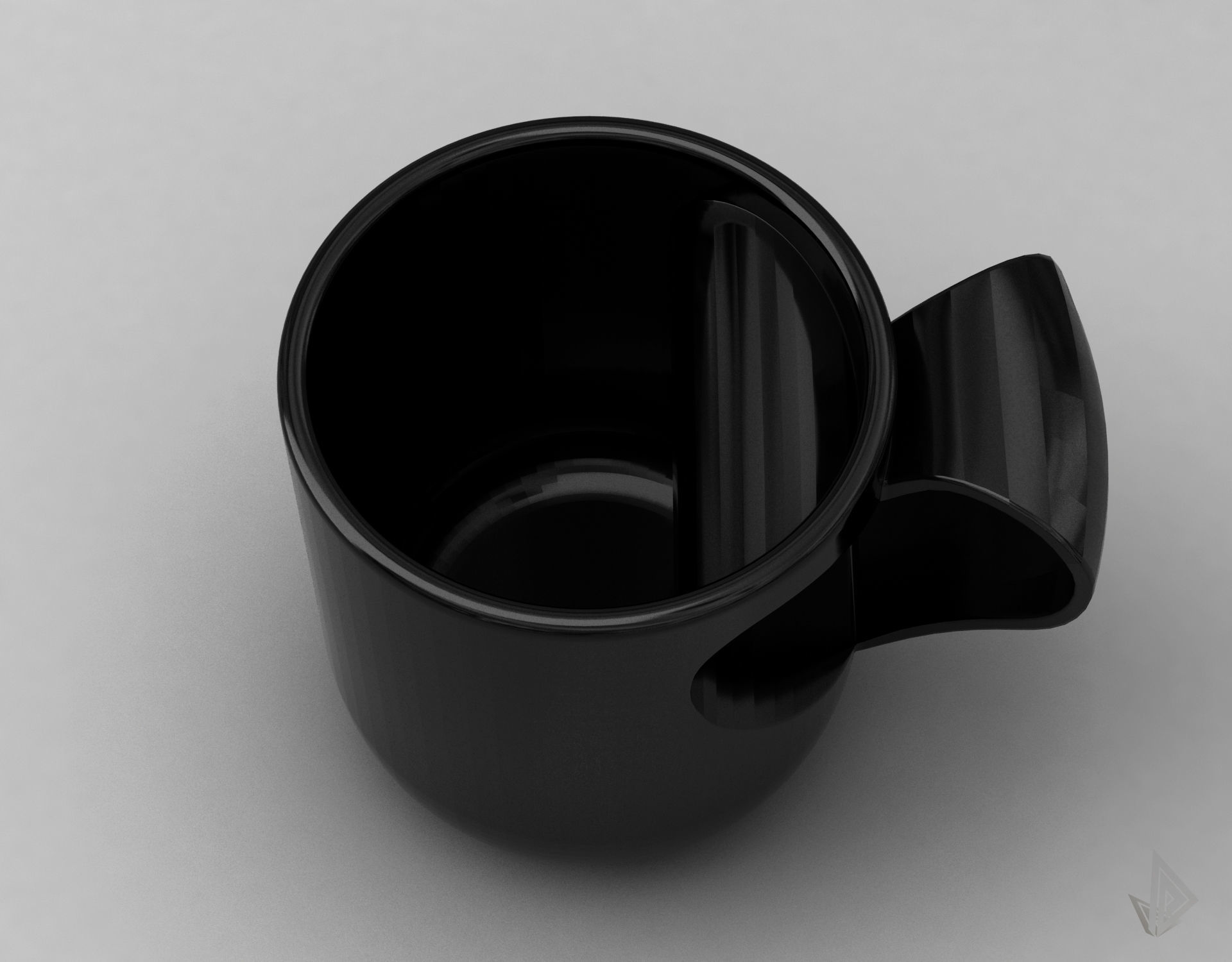 CUP---010 coffee mug with heart shape 3D print model_21