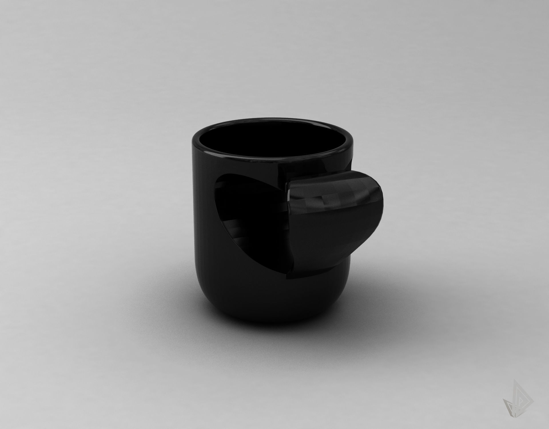CUP---010 coffee mug with heart shape 3D print model_17