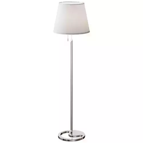  NYFORS Floor lamp nickel-plated white