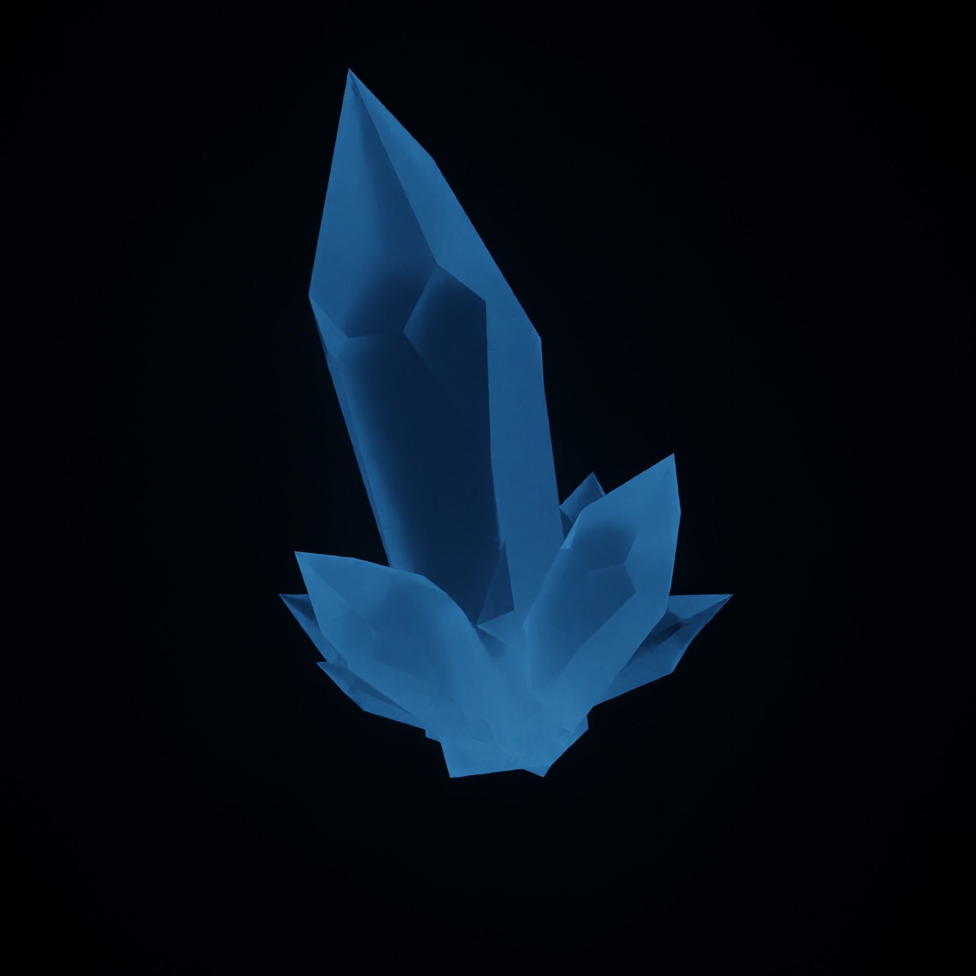 crystal pack low-poly game ready Low-poly 3D model_2