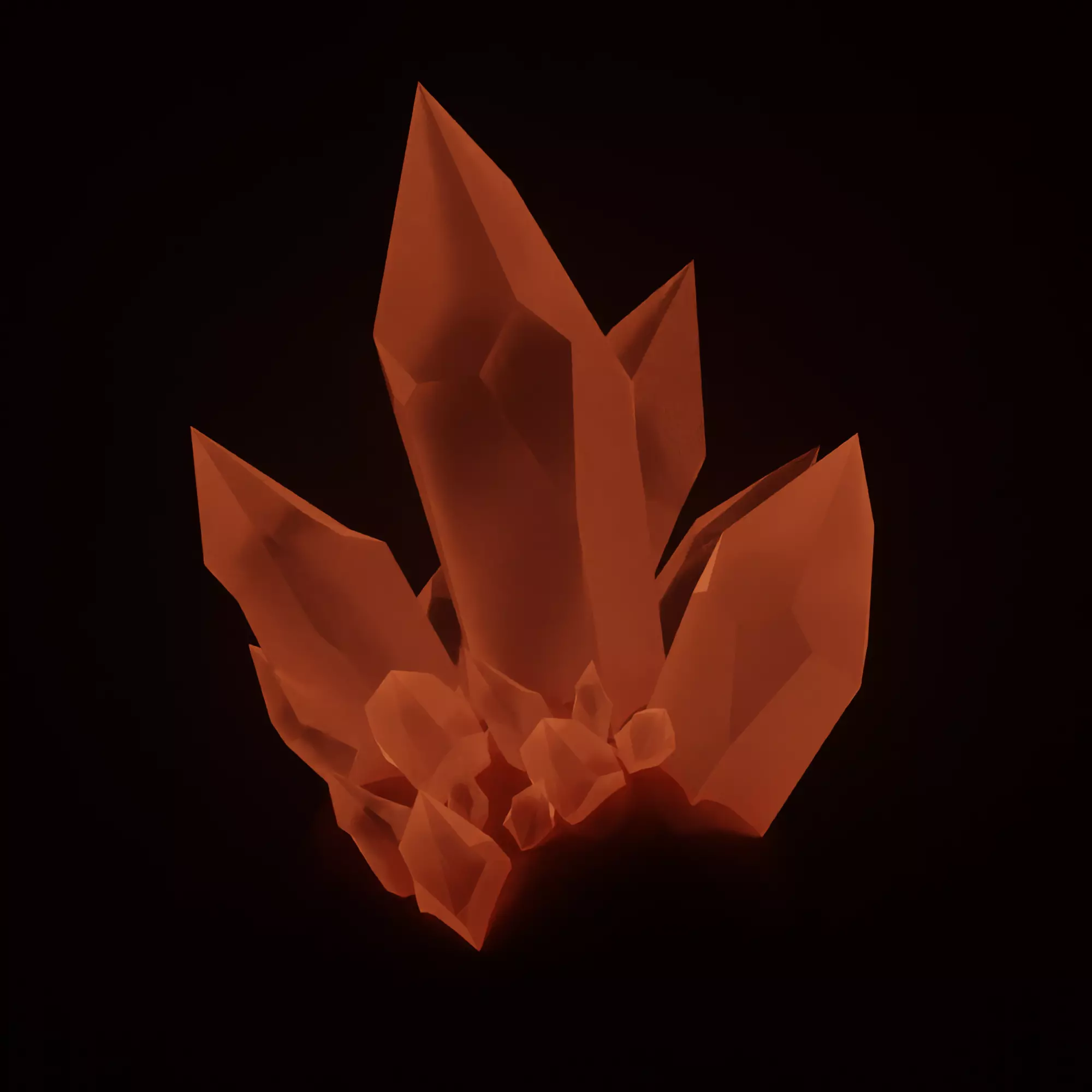 crystal pack low-poly game ready Low-poly 3D model_0