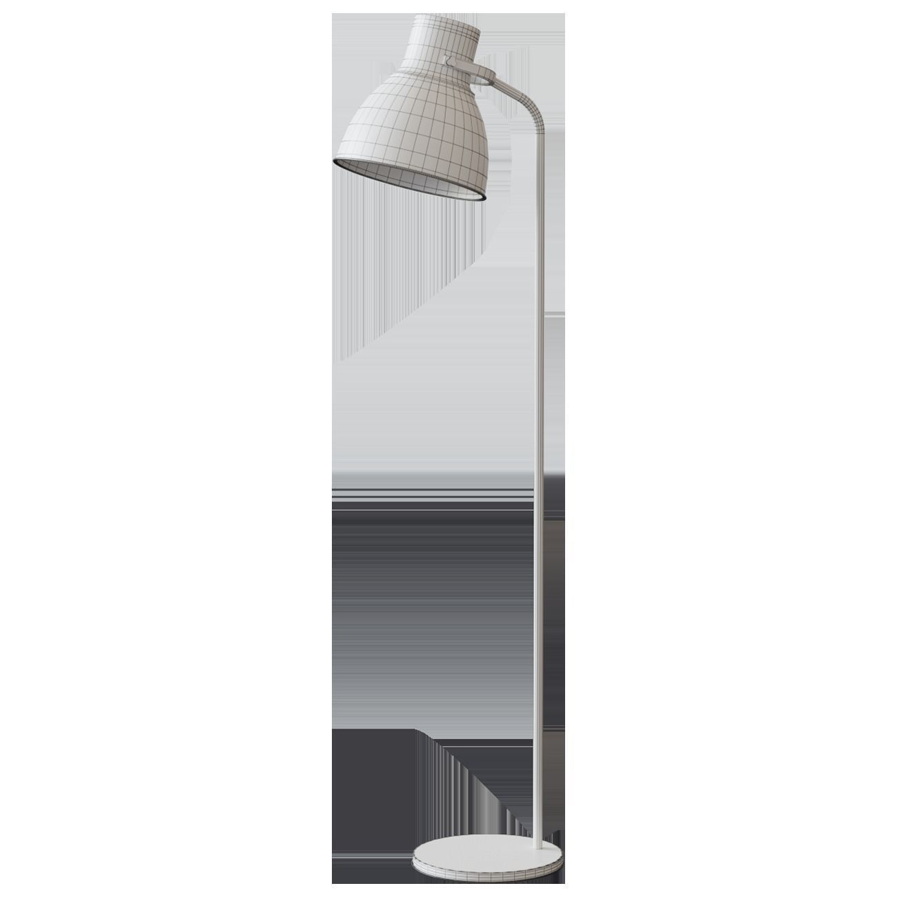 HEKTAR Floor lamp dark gray 3D model_3
