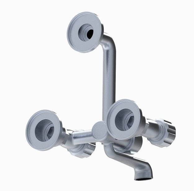 Stylish Shower Tap 3D print model_2