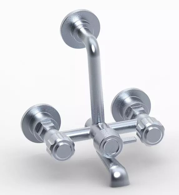 Stylish Shower Tap 3D print model_0