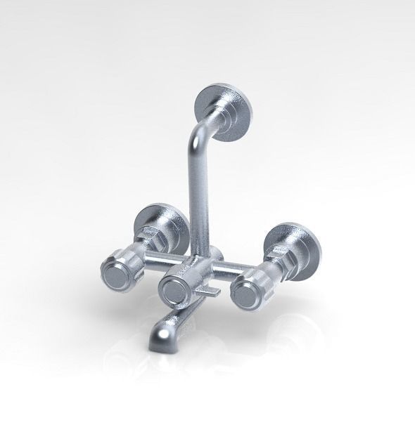 Stylish Shower Tap 3D print model_8