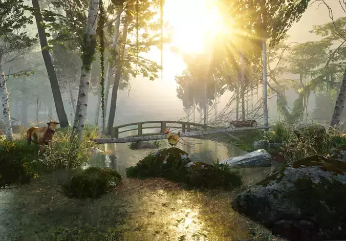 Village Lake - Unreal Engine