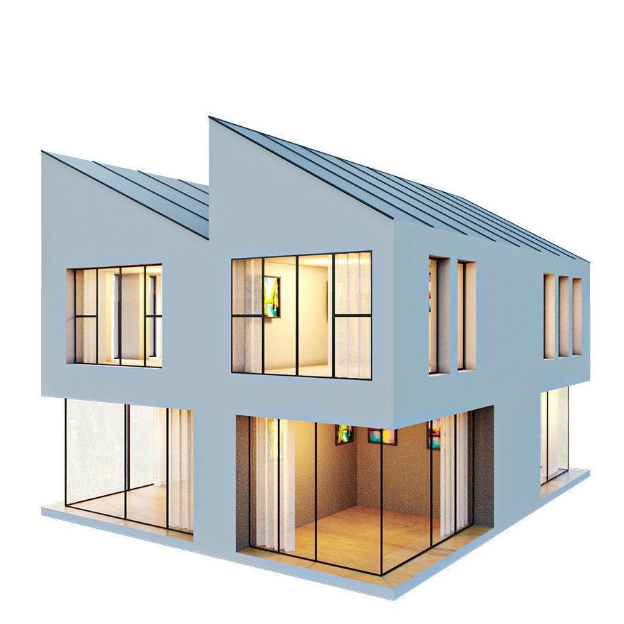kolleksiya modren house N2 3D model_8