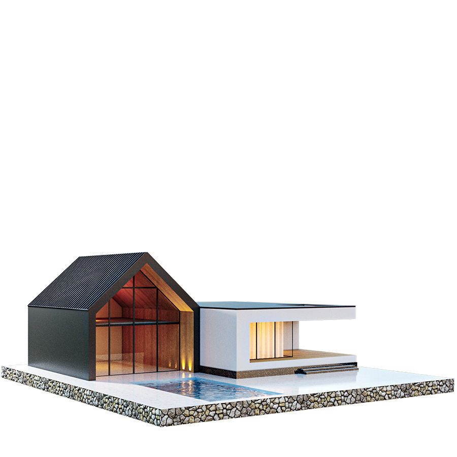 kolleksiya modren house N2 3D model_13