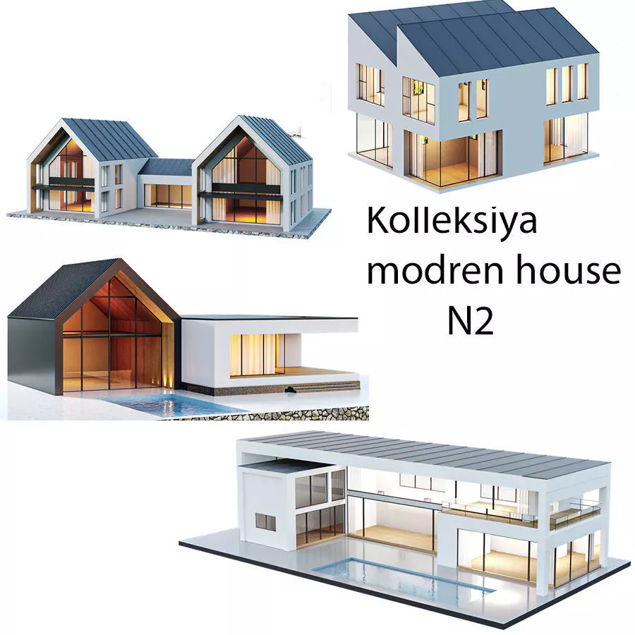 kolleksiya modren house N2 3D model_0