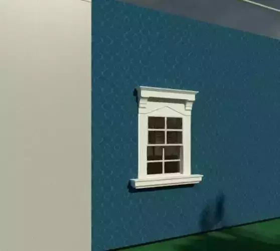 Exterior residential window 3D model