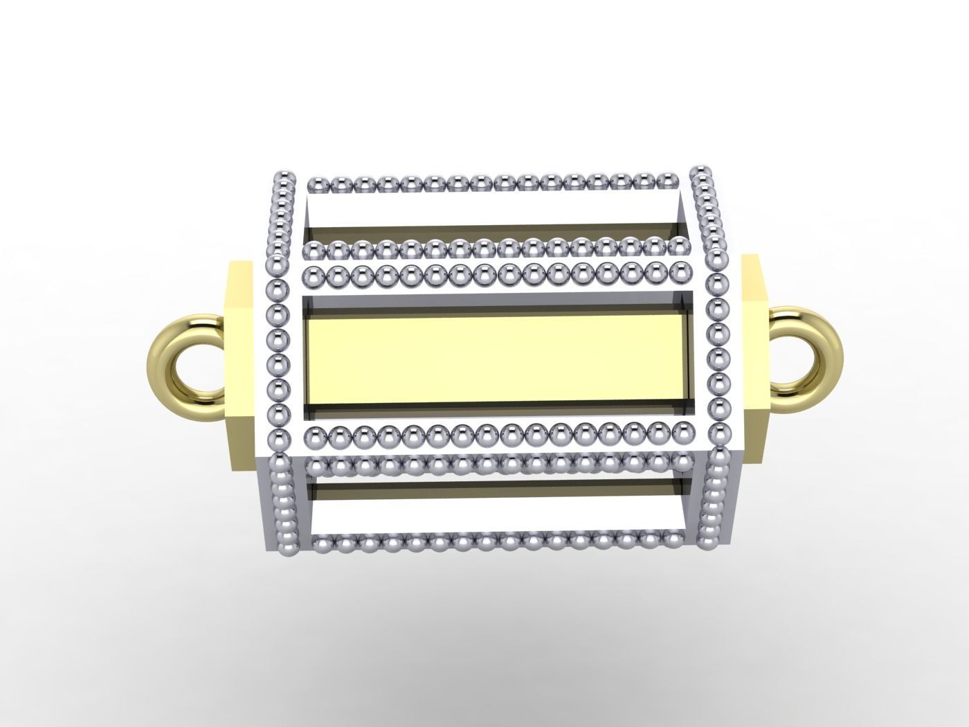 Slide gold and diamond ring Free 3D print model_1