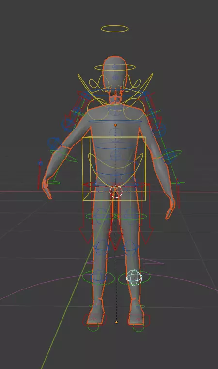 Low poly character with rig  Free low-poly 3D model_0