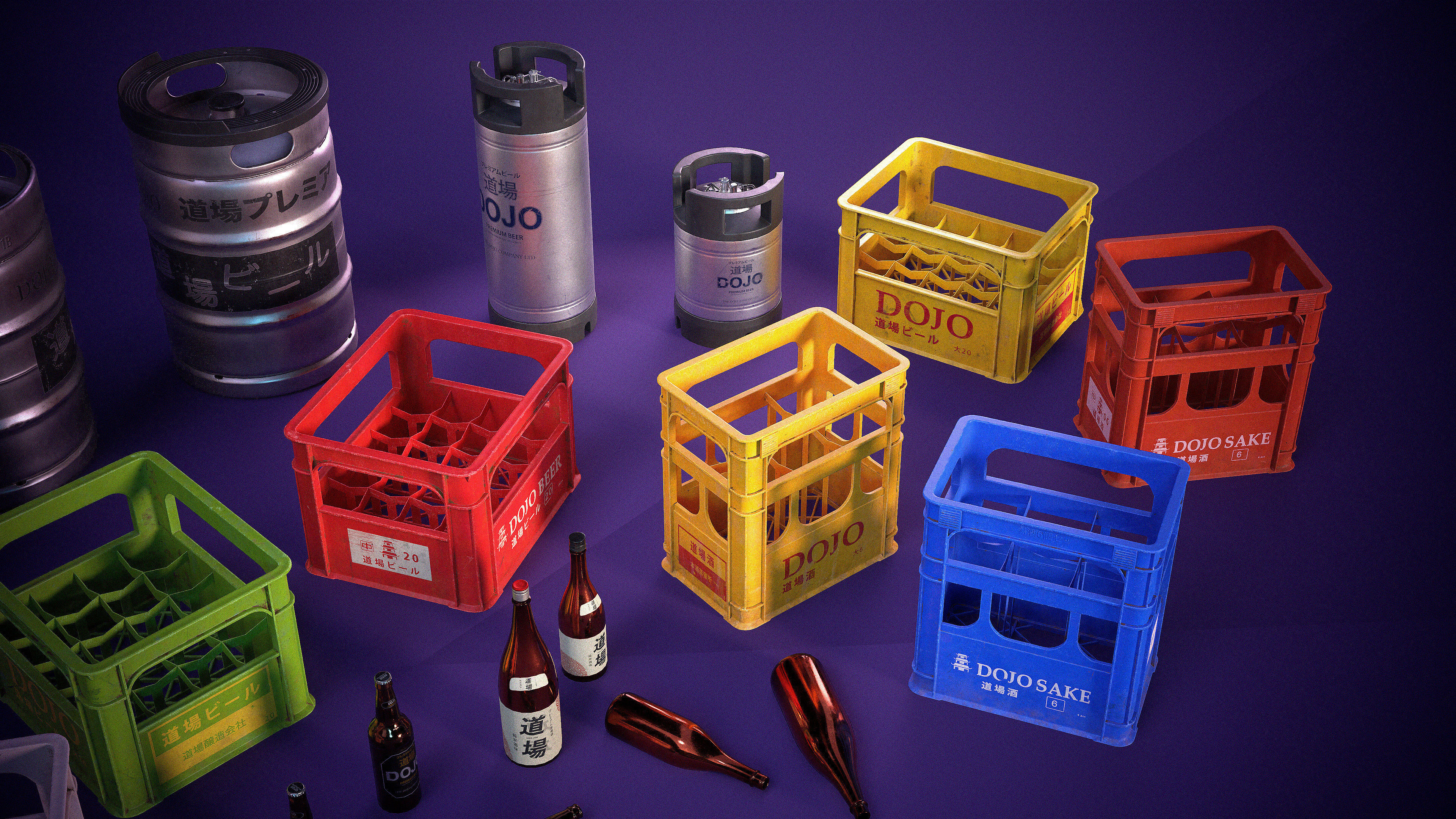 Street Props - Japanese Urban Set 3D Model Collection_11