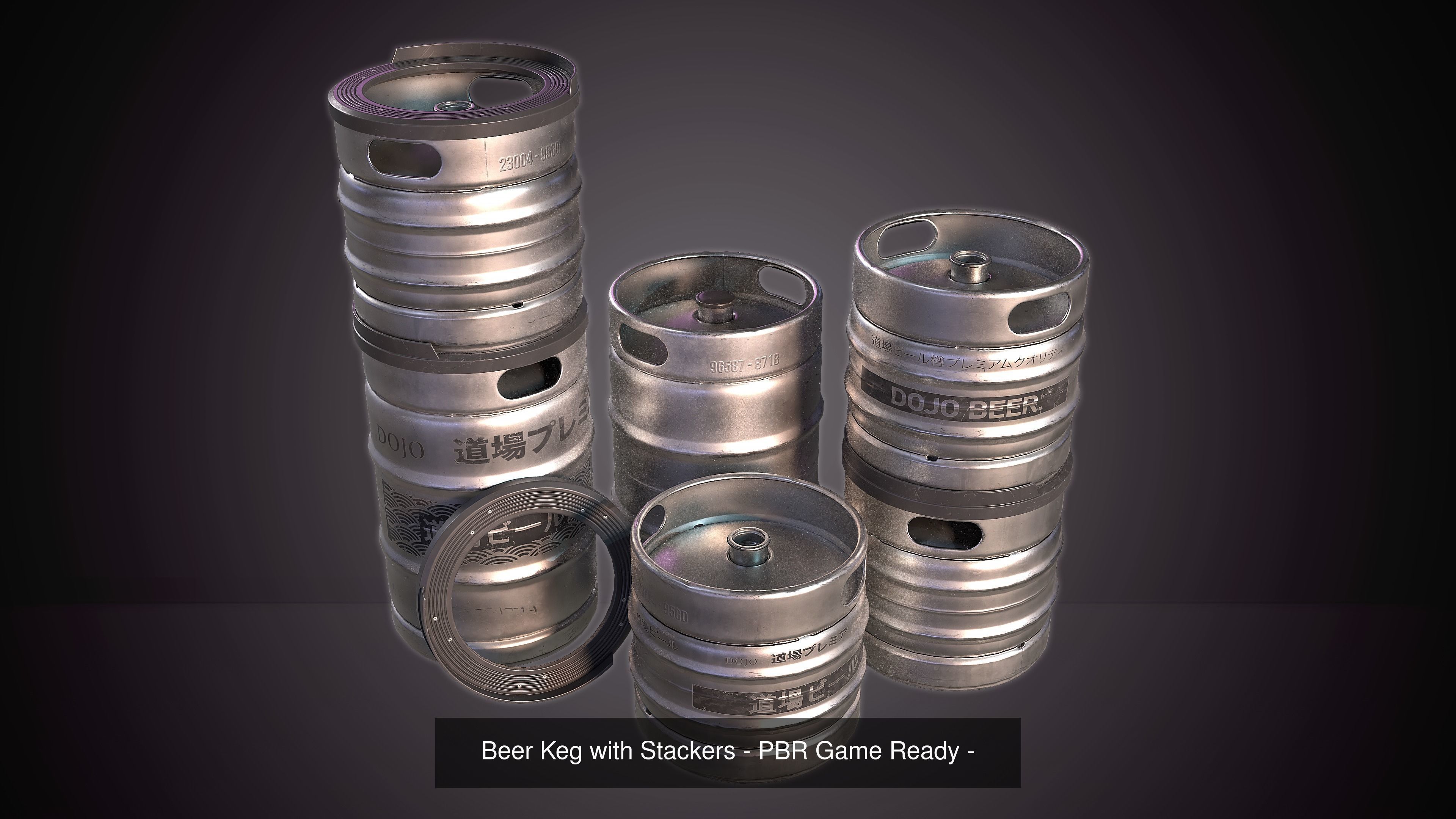 Street Props - Japanese Urban Set 3D Model Collection_4