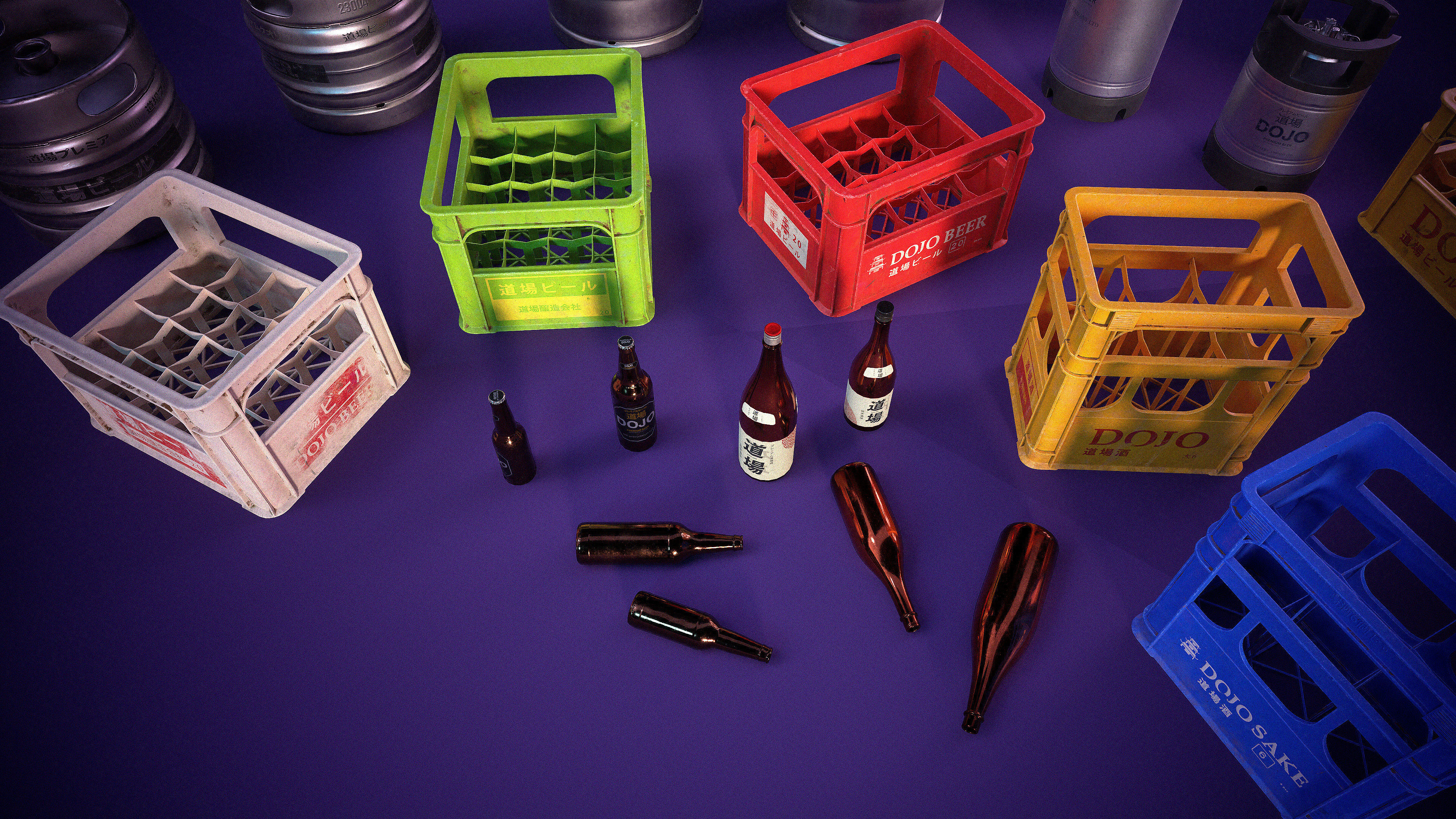 Street Props - Japanese Urban Set 3D Model Collection_9