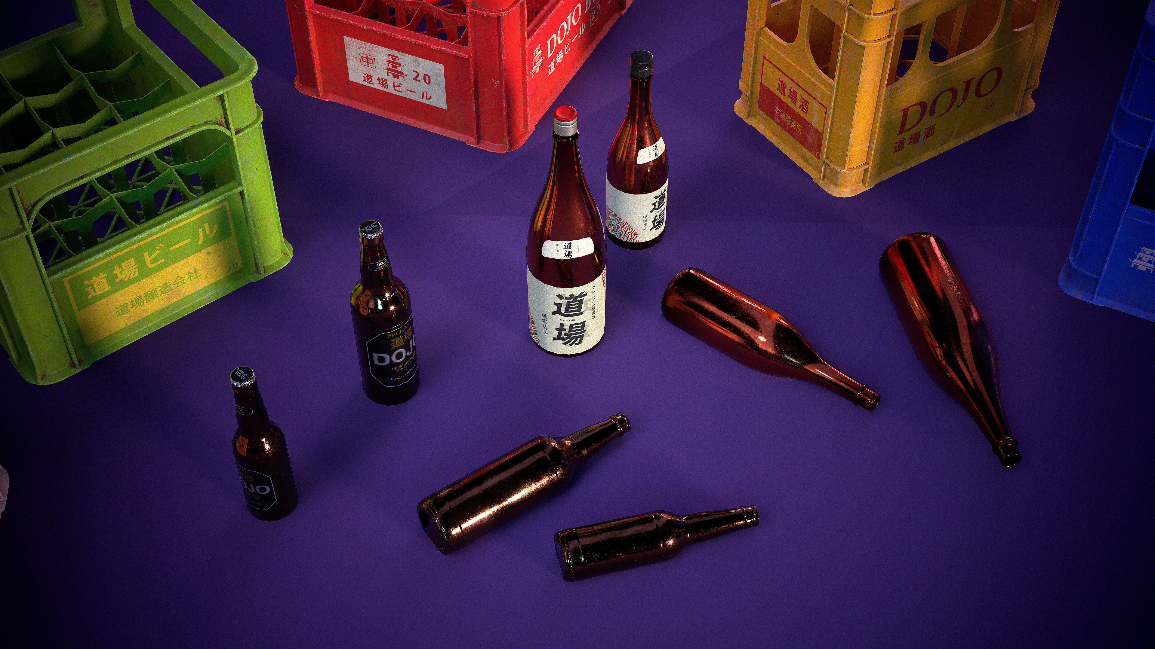 Street Props - Japanese Urban Set 3D Model Collection_12