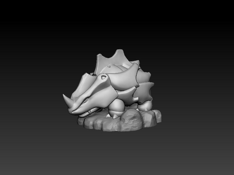 Pokemon Rhyhorn 3D Print model 3D print model_7