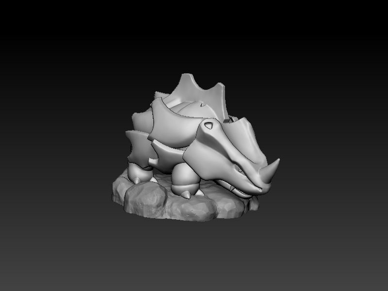 Pokemon Rhyhorn 3D Print model 3D print model_9