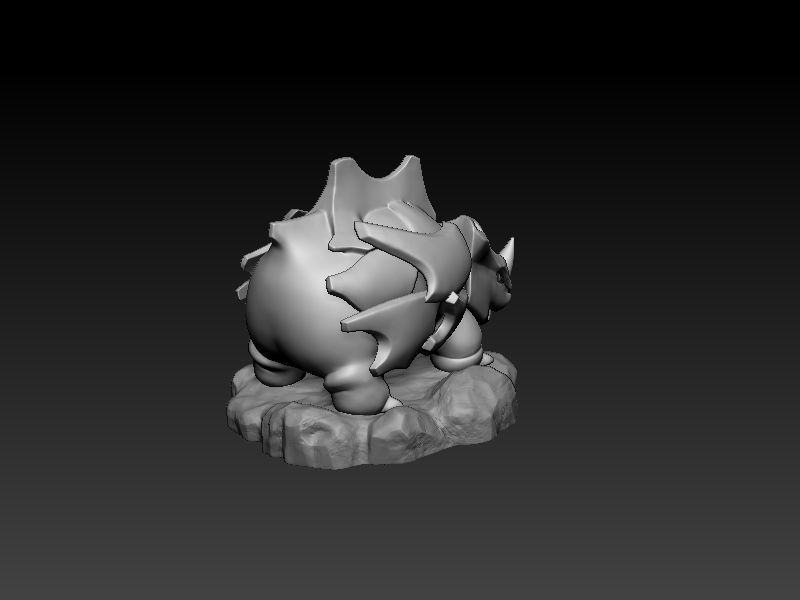 Pokemon Rhyhorn 3D Print model 3D print model_11